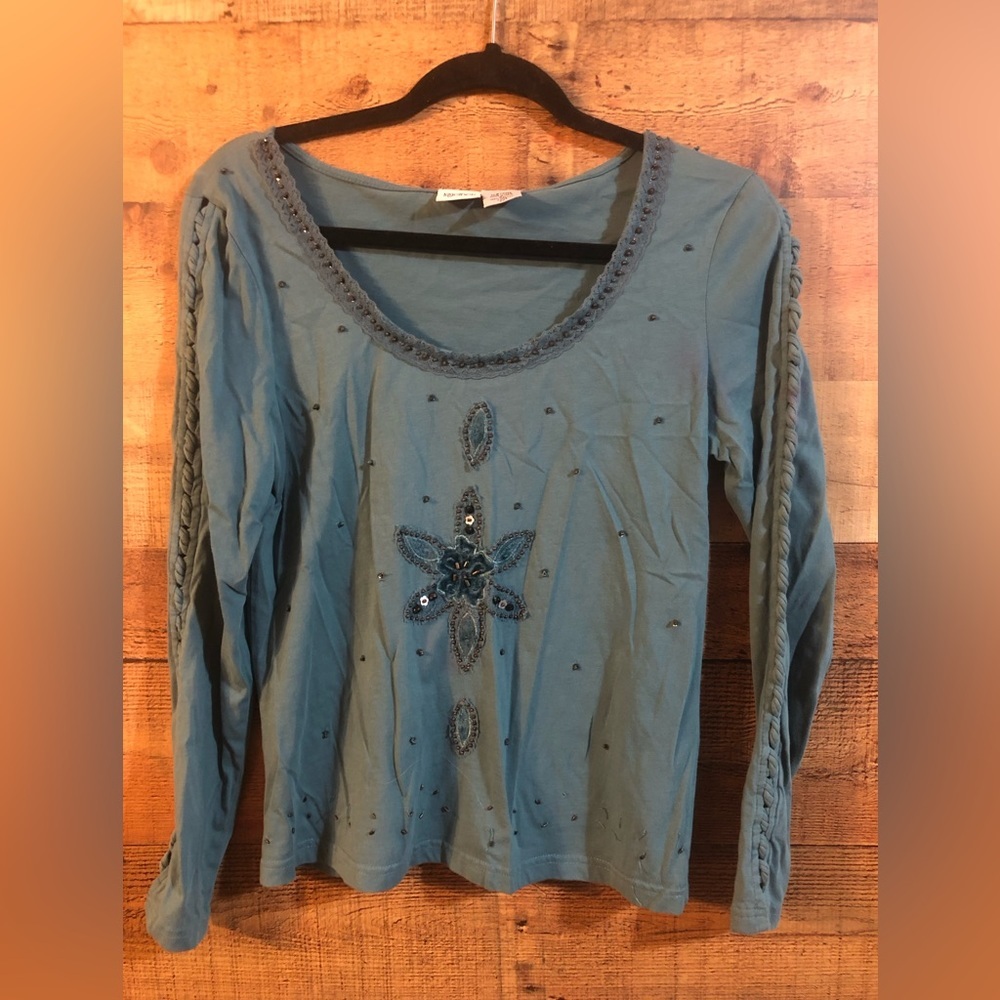 Together floral boho beaded top - Picture 2 of 5